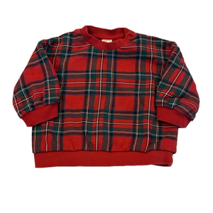 4/20$ H&M baby red plaid shirt size 6 months